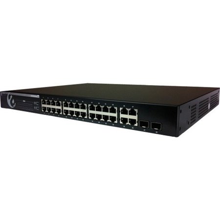 AMER NETWORKS 24 Port 10/100 Poe + 2 Port 1000 + 2 Port 1000/Sfp Stackable Managed SS2R24G4IP